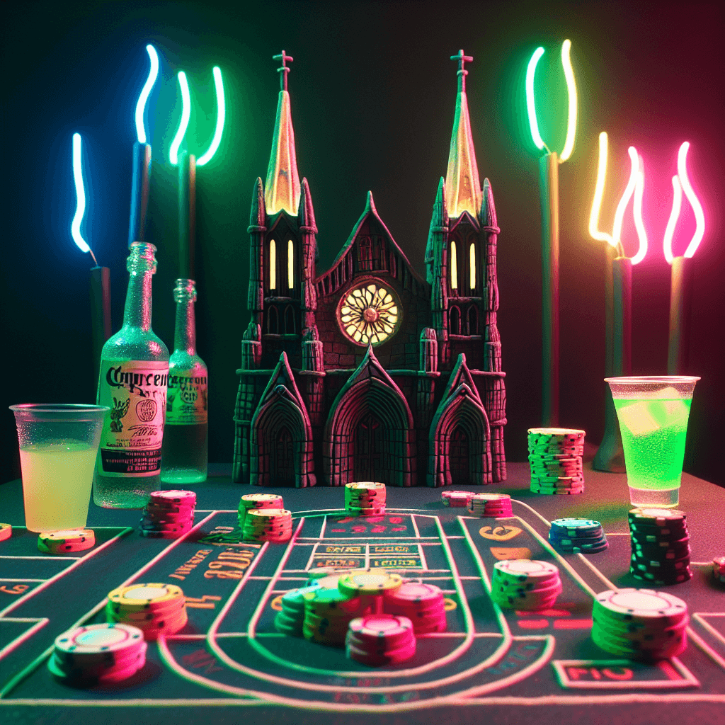 pengalaman bermain craps sambil menikmati glow sticks dan minuman